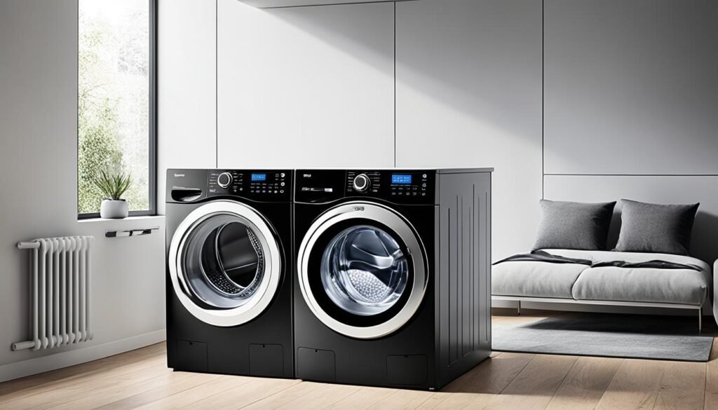 black washer dryer uk