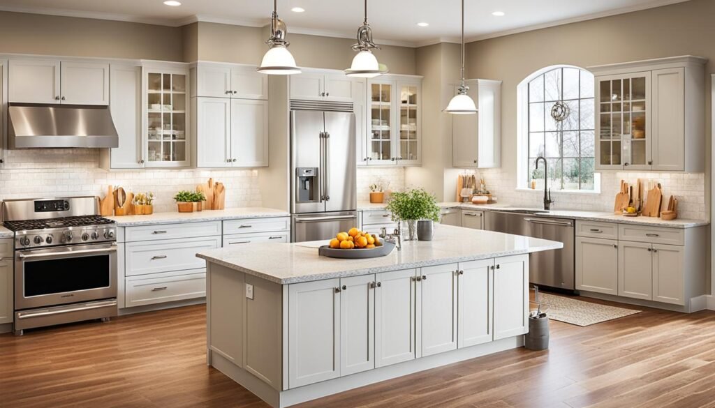U-shaped kitchen