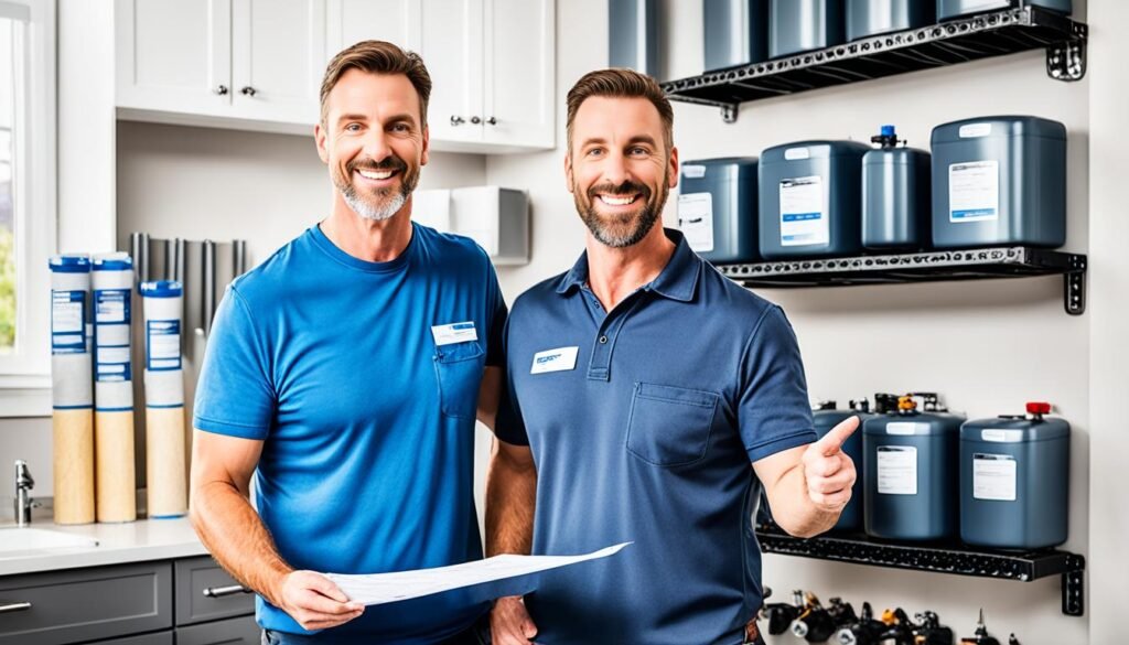 Water softener installation