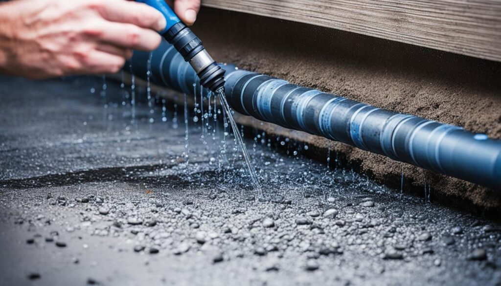 preventing water leaks under slabs