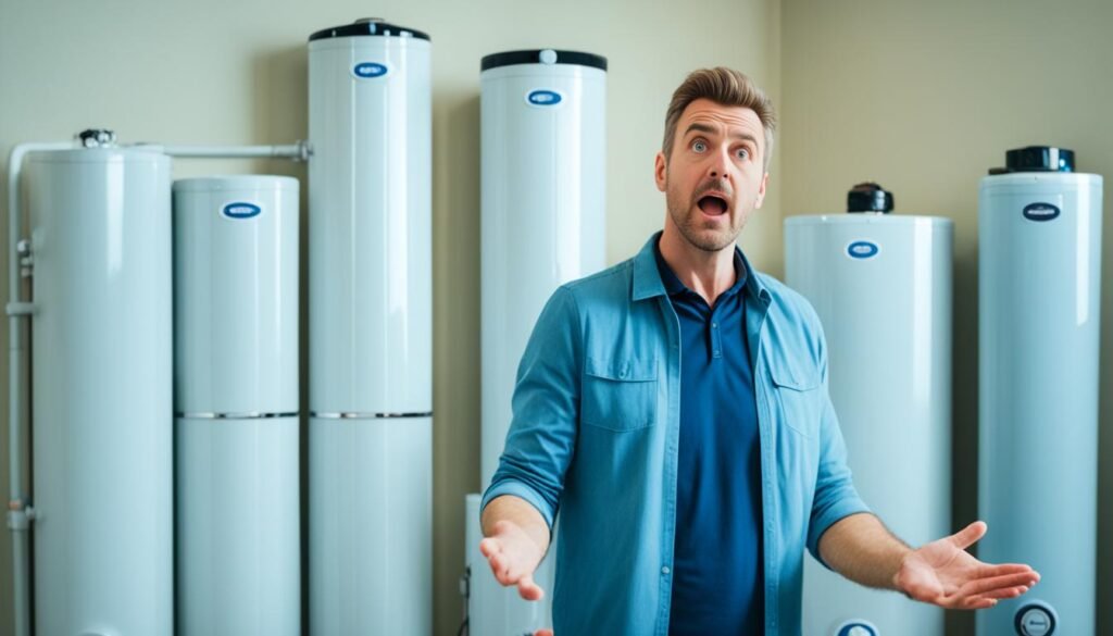 Choosing water heater size