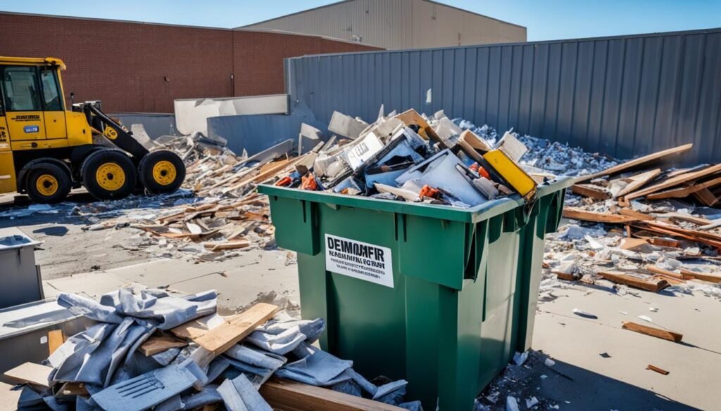 Dumpster Rental for Apartment Building Demolition