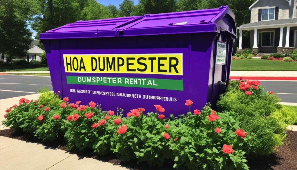 Dumpster Rental for Homeowners' Associations