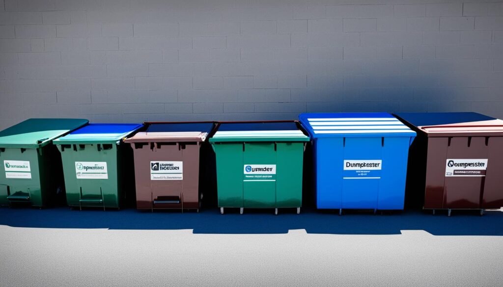 Dumpster size selection Dumpster size selection
