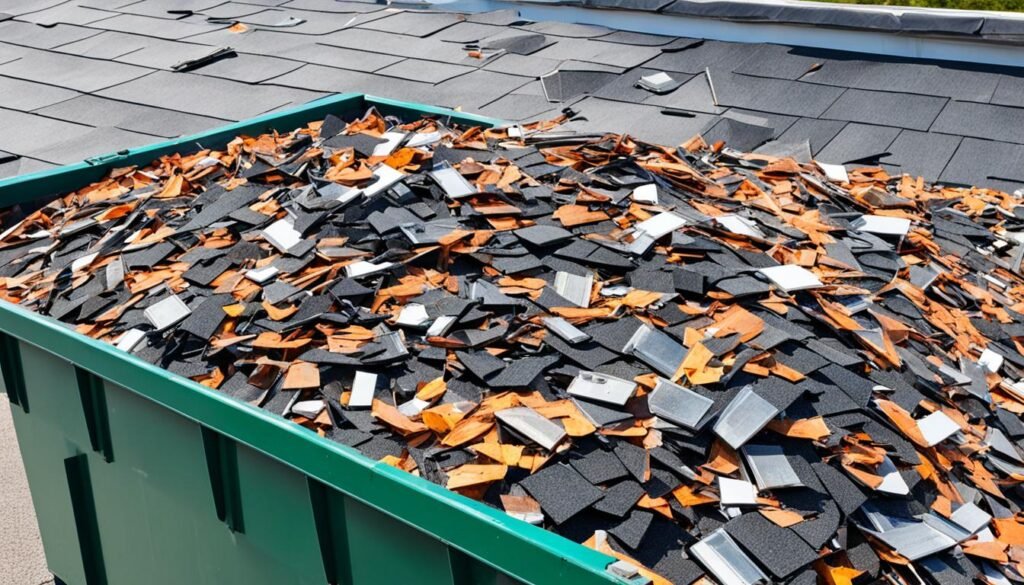 Roofing materials cleanup
