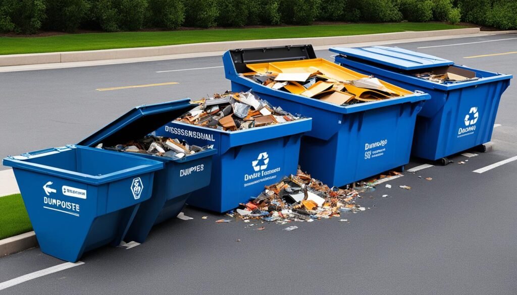 dumpster sizes and recommended uses