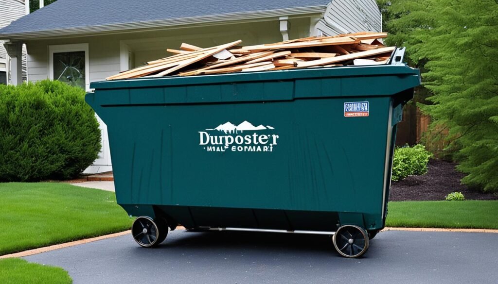 home renovation dumpster