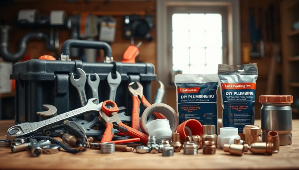 DIY plumbing tools and materials