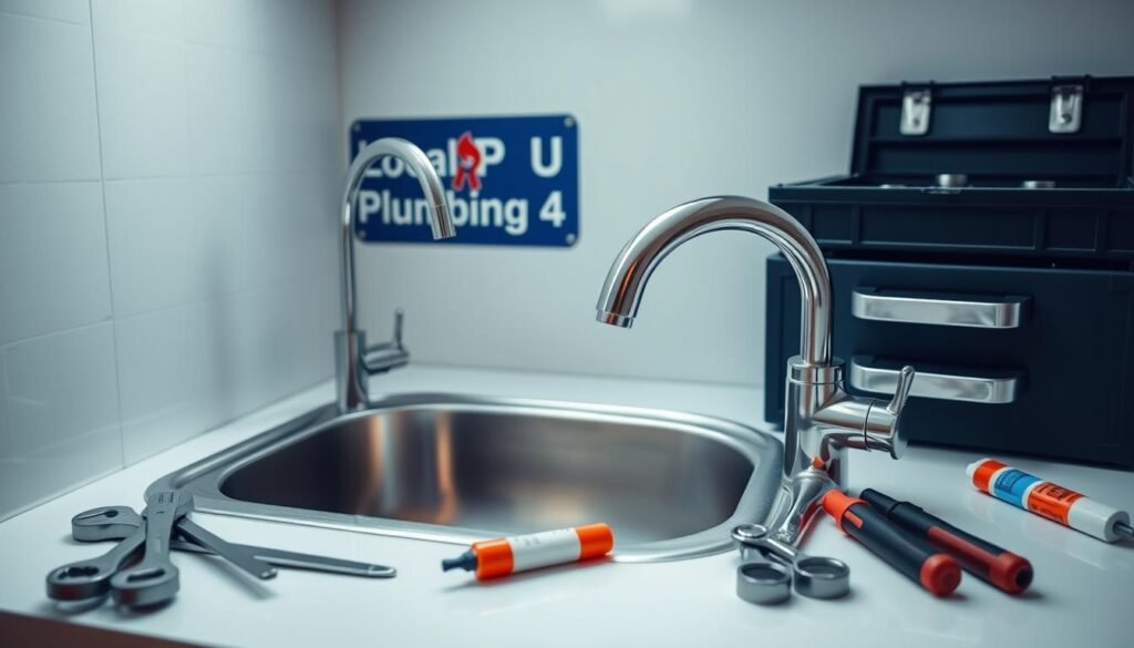 Sink faucet installation