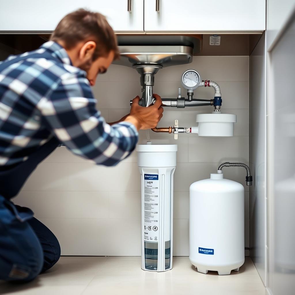 Water filtration system installation in Corona CA kitchen Water filtration system installation in Corona CA kitchen