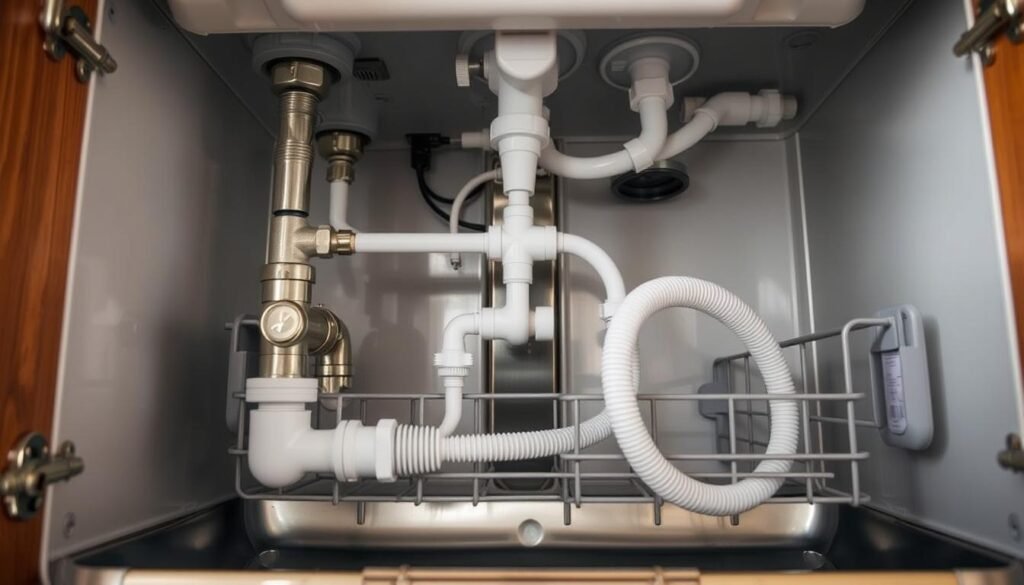 dishwasher plumbing connection preparation