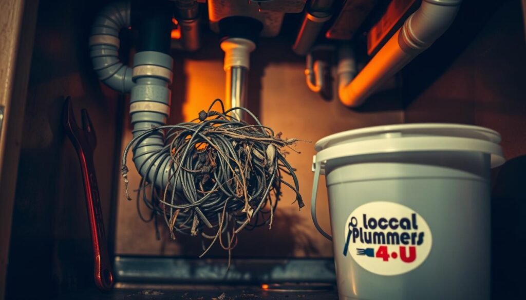 clogged dishwasher drain line