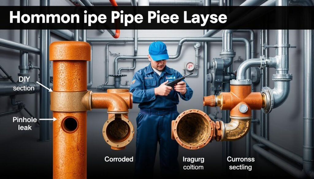 common pipe leak types and diagnosis