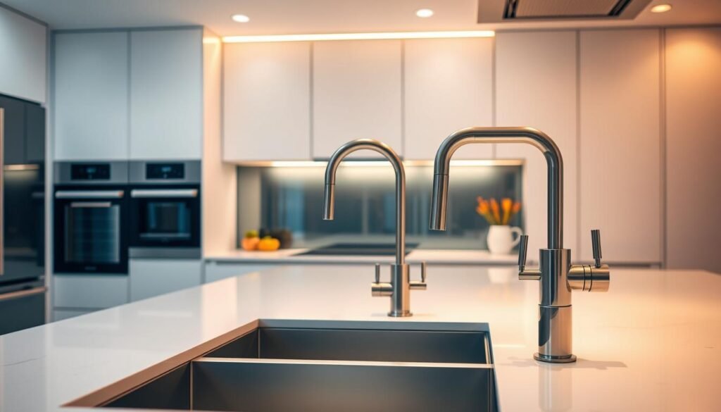 modern kitchen fixtures with enhanced functionality