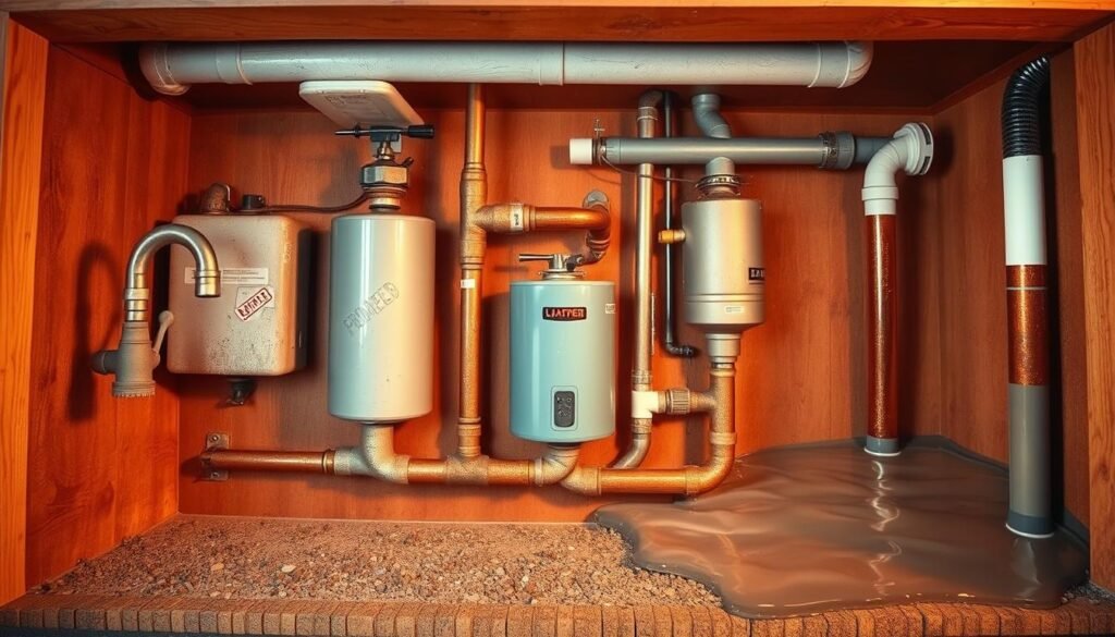 progression of plumbing problems in residential plumbing systems