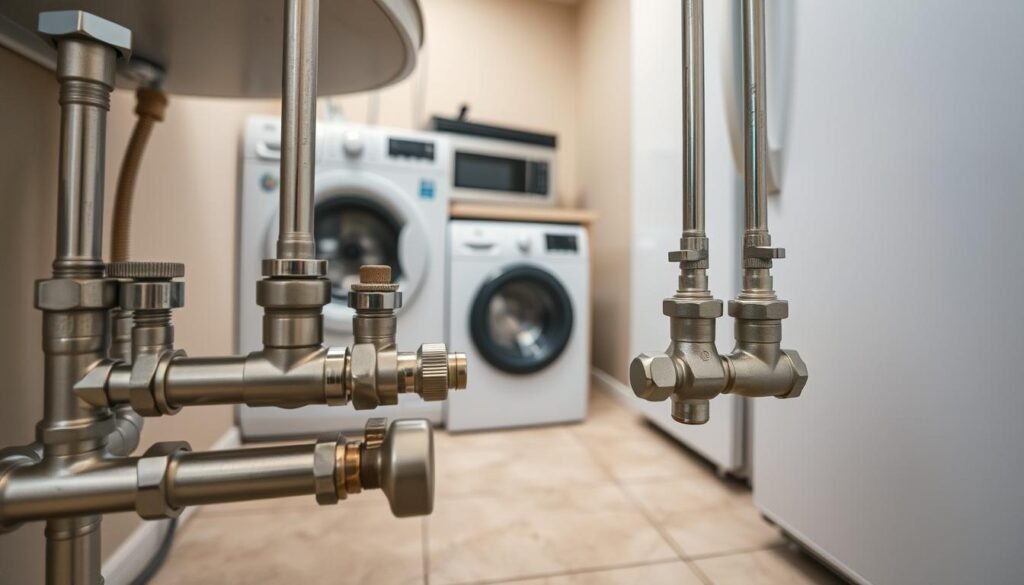 water line connections for home appliances