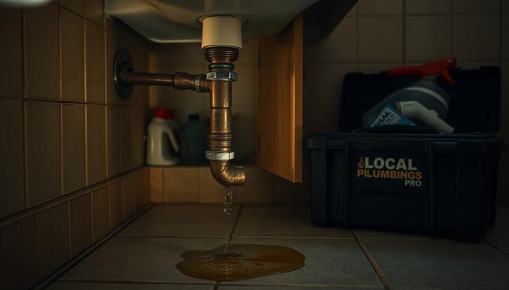 leaky pipe plumbing repairs