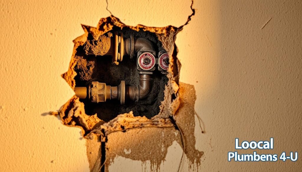 hidden plumbing leak damage behind wall hidden plumbing leak damage behind wall