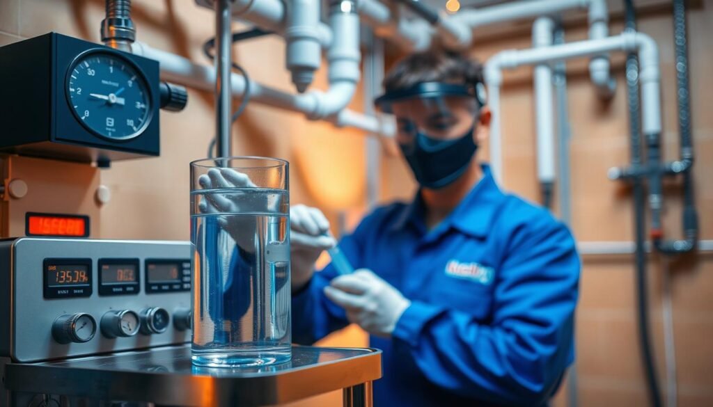 Regular water testing plumbing