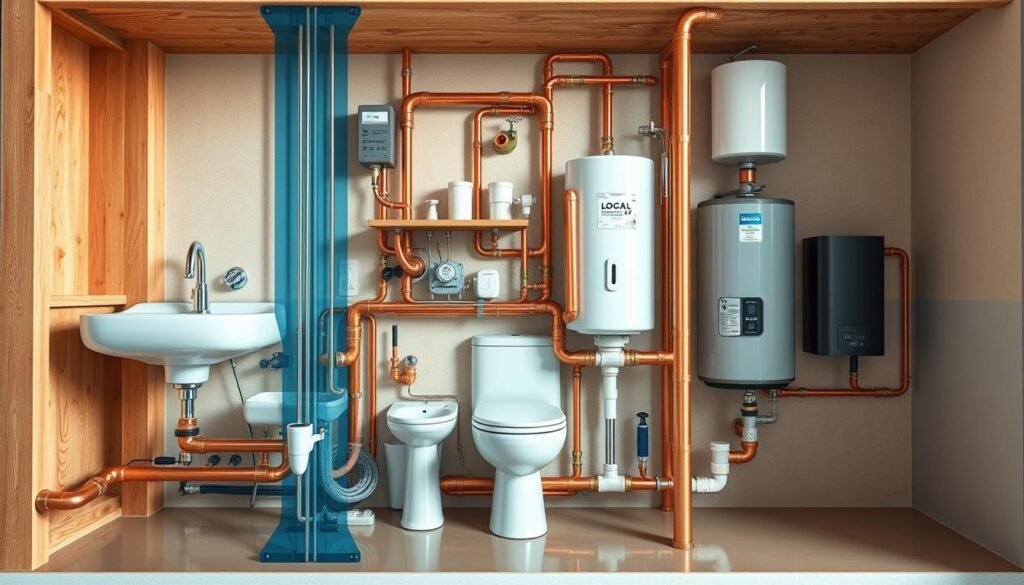 kitchen bathroom plumbing remodel water supply system