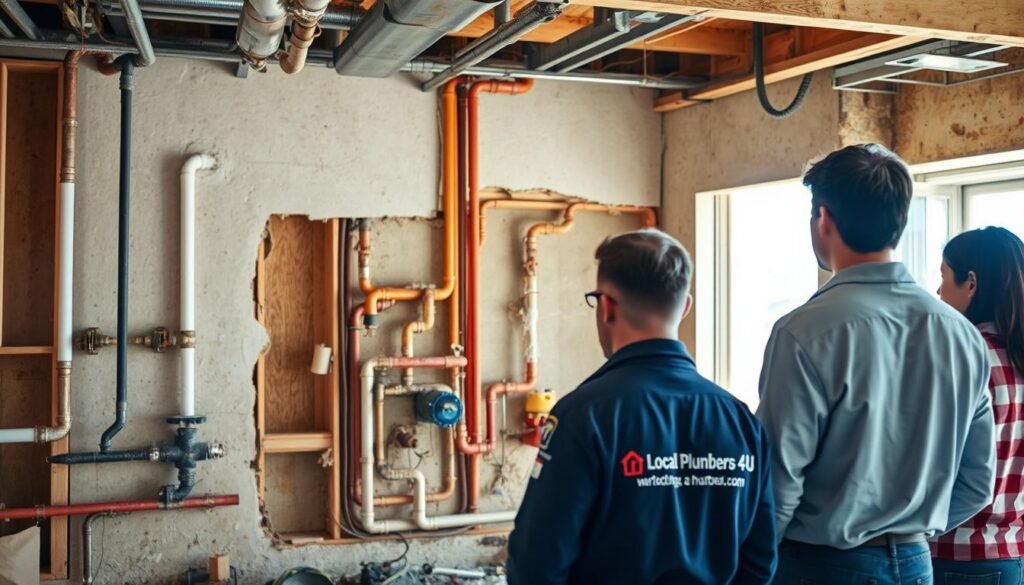 Home repiping during remodel