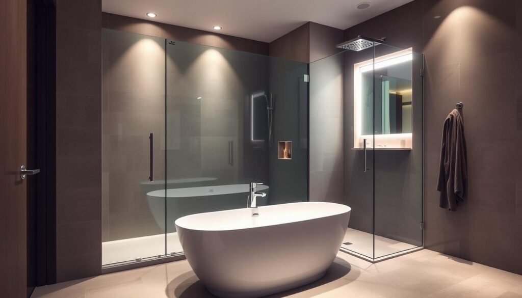 Shower tub installation plumbing