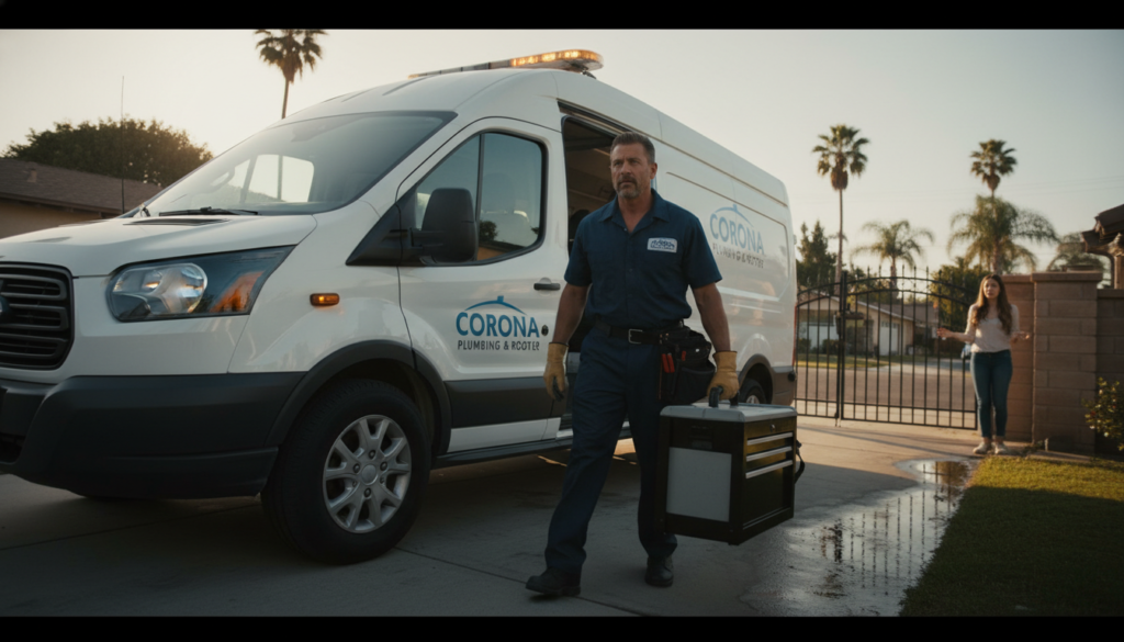 Emergency plumber response process in Corona CA