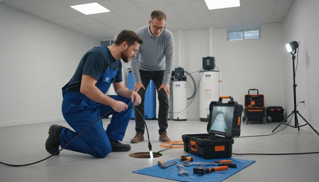 Preventive maintenance inspection of sewer lines to avoid emergency Preventive maintenance inspection of sewer lines to avoid emergency