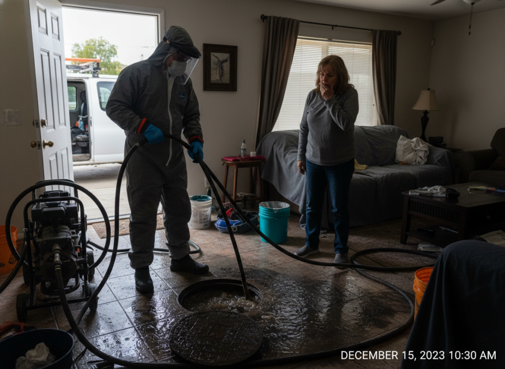 Sewer backup emergency service in Corona CA