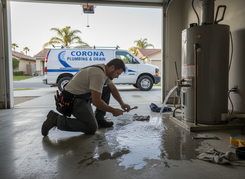 Water heater emergency repair in Corona CA